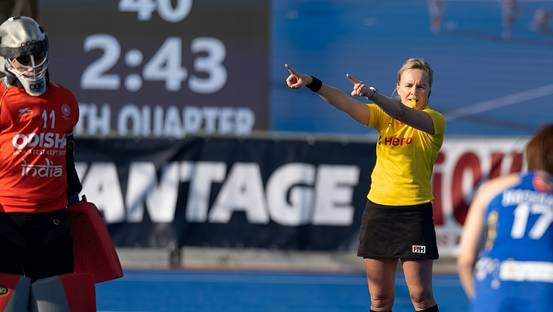 A World-Class Achievement: Amber Church Officiates Hockey World Cup Final