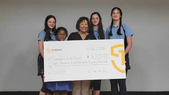 OneSchool Global North America campuses united to support the Wounded Warrior Project®